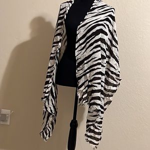 Chico’s zebra print scarf wrap